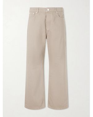 Ami Paris Wide-Leg Jeans - Natural