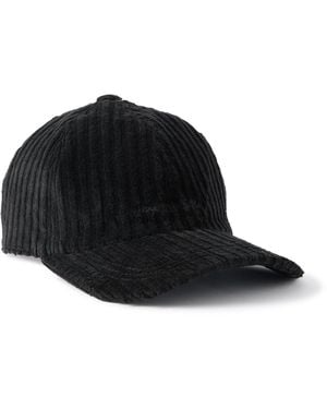 Massimo Alba Chance Logo-Embroidered Cotton-Blend Corduroy Baseball Cap - Black