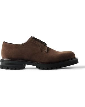 Church's Stratton I Suede Derby Shoes in Black for Men | Lyst