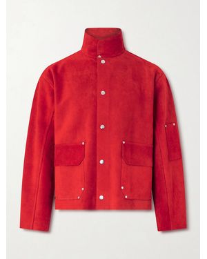Bode Welding Suede Jacket - Red