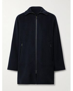 Sease Lifetime Double-Faced Cashmere Coat - Blue