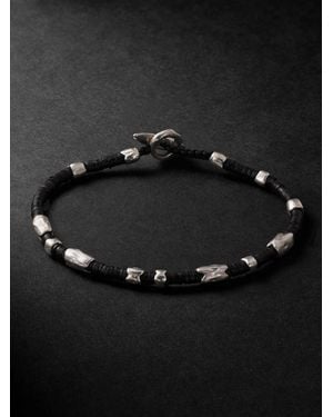 MAOR Dryp Sterling Beaded Bracelet - Nero