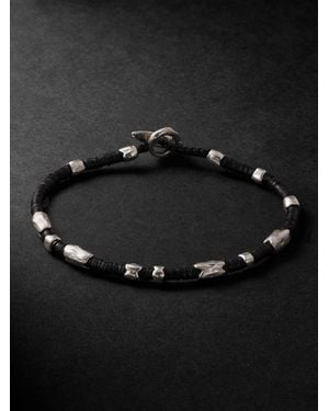 MAOR Dryp Sterling Beaded Bracelet - Black