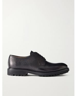 MR P. Full-Grain Leather Derby Shoes - Black