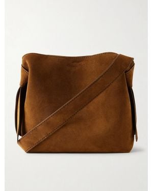 Acne Studios Musubi Suede Shoulder Bag - Marrone