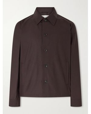 NN07 Zander 10037 Recycled Woven Jacket - Brown