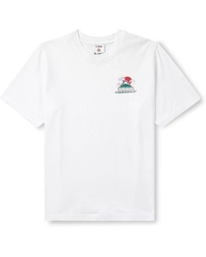 【CASABLANCA】Montage OnduleeプリントコットンTシャツ Montagne Ondulee Tee | Green – Capsule NYC