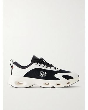 Loewe On Cloudsolo Rubber-Trimmed Mesh Trainers - Black