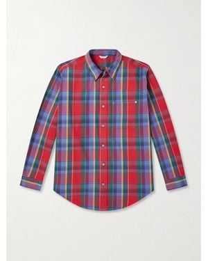 Aimé Leon Dore Checked Cotton-Twill Shirt - Red