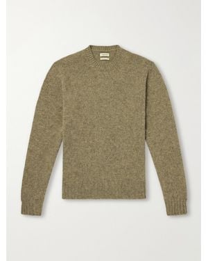 De Bonne Facture Brushed Merino Wool Jumper - Green