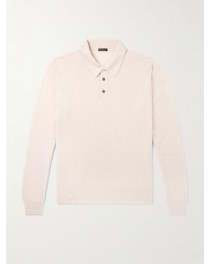 Rubinacci Cashmere Polo Shirt - Natural