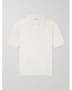 Piacenza 1733 Silk And Linen-Blend Polo Shirt - Natural