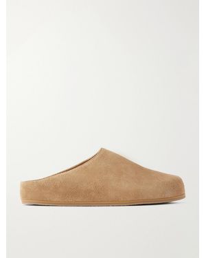Studio Nicholson Suede Clogs - Natural