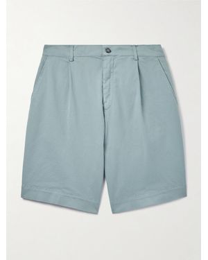 Canali Shorts A Gamba Dritta - Blu