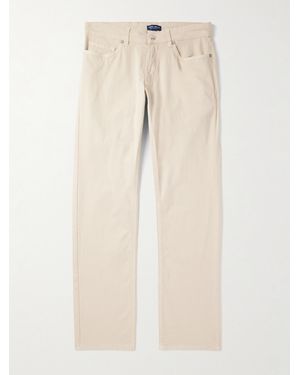 Peter Millar Wayfare Slim-Fit Stretch-Tencel And Cotton-Blend Twill Trousers - Natural