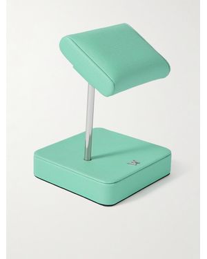 Wolf Porter Cross-grain Vegan Leather Single Watch Stand - Green