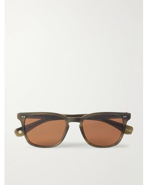 Garrett Leight Earvin Square-Frame Acetate Sunglasses - Green
