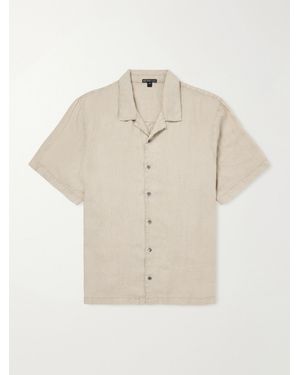 James Perse Convertible-collar Linen Shirt - Natural