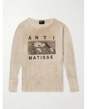 Enfants Riches Deprimes Anti Matisse Printed Cotton-Jersey T-Shirt - Natural