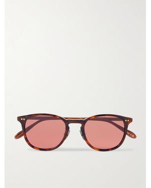 Garrett Leight Kinney J Sun Round-Frame Tortoiseshell Acetate Sunglasses - Pink