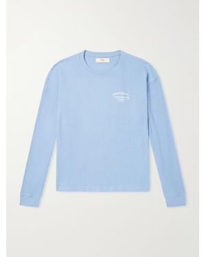CHERRY LA Logo-Printed Cotton-Jersey T-Shirt - Blue
