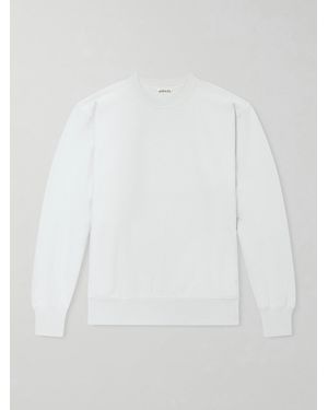 AURALEE Cotton-jersey Sweatshirt - White