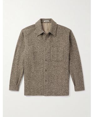 AURALEE Wool-Tweed Shirt Jacket - Grey