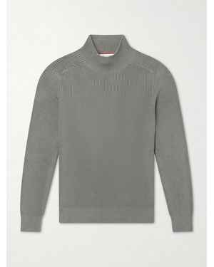Brunello Cucinelli Knitted Cotton Jumper - Grey