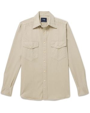 Drake's Cotton Shirt - White