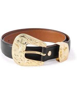 Needles Papillon 2.5Cm Leather Belt - Brown