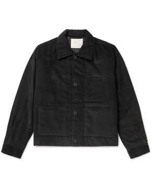 Kardo Bodhi Embroidered Cotton-Corduroy Jacket - Black