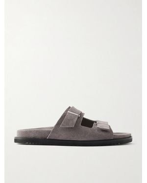 MR P. Suede Slides - Grey