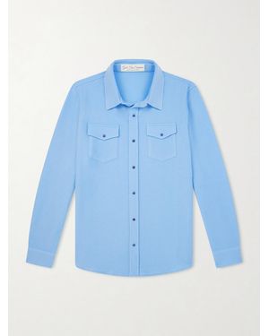 God's True Cashmere Lagoon Cashmere Shirt - Blue