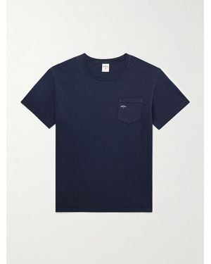Noah Core Logo-print Cotton-jersey T-shirt - Blue