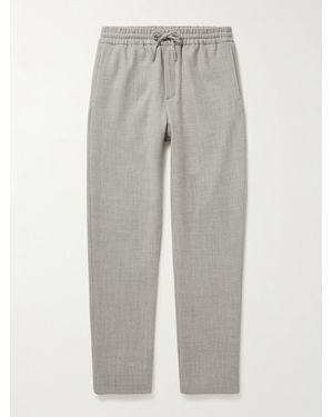 MR P. Tapered Virgin Wool-blend Joggers - Grey