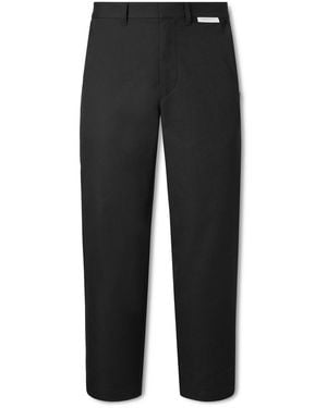 WTAPS Straight-Leg Twill Pants - Black