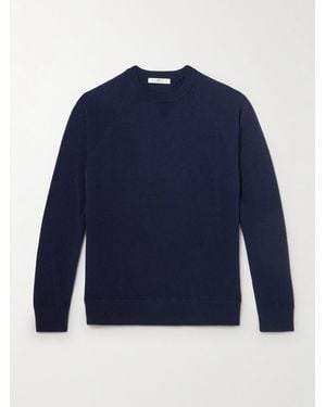 MR P. Charlie Merino Wool And Cashmere-Blend Jumper - Blue