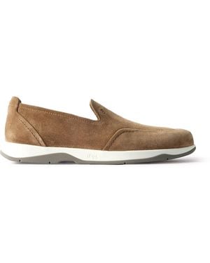 Berluti Echappée Suede Loafers - White