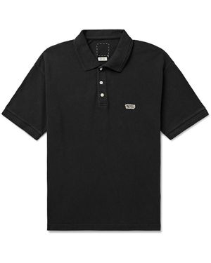 Visvim Jumbo Weller Garment-Dyed Cotton-Piqué Polo Shirt - Black