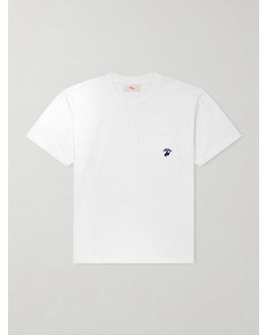 CHERRY LA Western Athletic Logo-embroidered Cotton-jersey T-shirt - White
