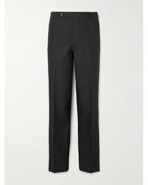 Husbands Wide-Leg Linen Suit Trousers - Schwarz