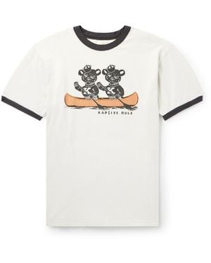 Kapital Slim-Fit Printed Cotton-Jersey T-Shirt - White