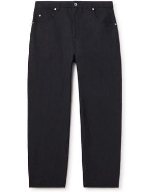 Folk Barrel-Leg Jeans - Blue