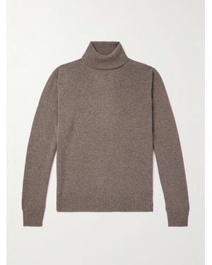 Rubinacci Rollkragenpullover aus Kaschmir - Grau