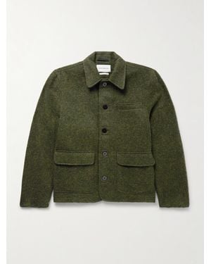 Oliver Spencer Lambeth Wool-blend Felt Field Jacket - Green