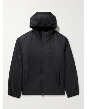 Laminar Padded Micro-Ripstop Hooded Jacket - Black