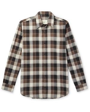 James Purdey & Sons Checked Cotton-Flannel Shirt - Brown