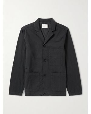 Folk Cotton Blazer - Black