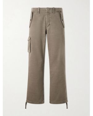 Jeanerica Monti Straight-Leg Cotton-Twill Trousers - Natural
