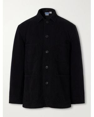 Blue Blue Japan Coverall Cotton-Sashiko Jacket - Black